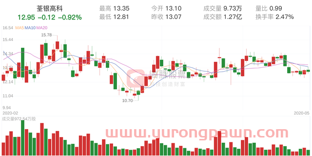 荃银高科(300087)5月29日走势分析